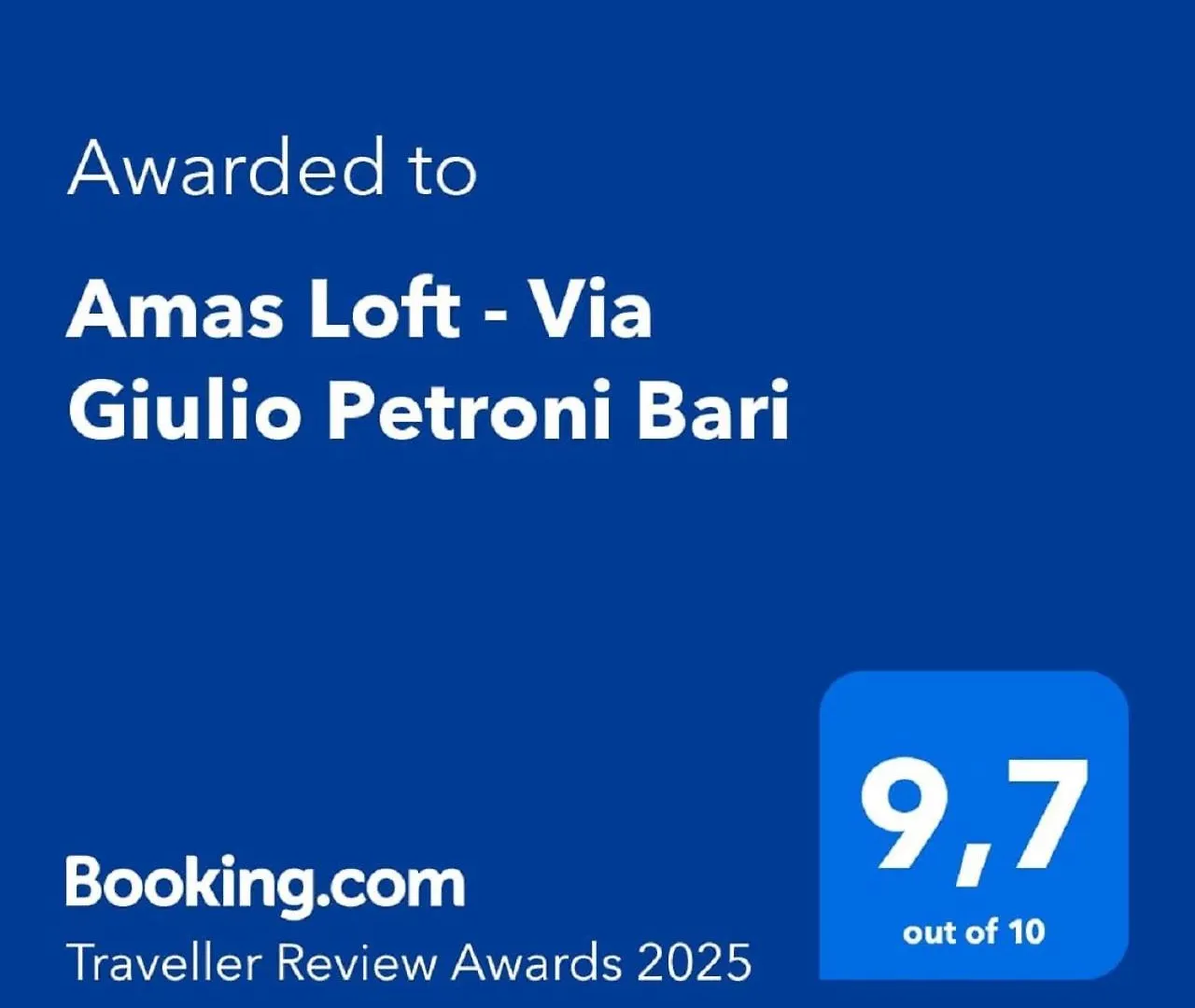 Appartamento Amas Loft - Via Giulio Petroni Bari 0*,